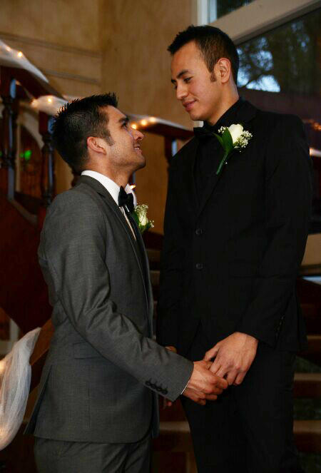 same sex wedding photography Colorado men