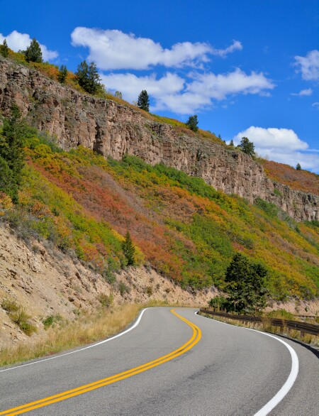 mountain road travel photo